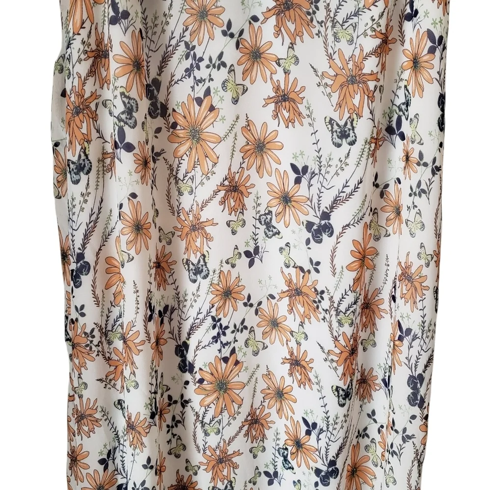 Max Studio Floral Ruffled Dress Size XS Maxi - Picture 5 of 12